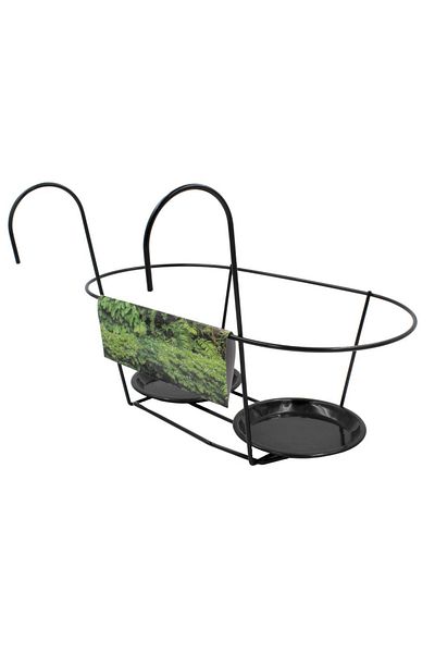BM GİFT DESİGN Suport Metalic Dublu Ghiveci Flori 39x26 Cm