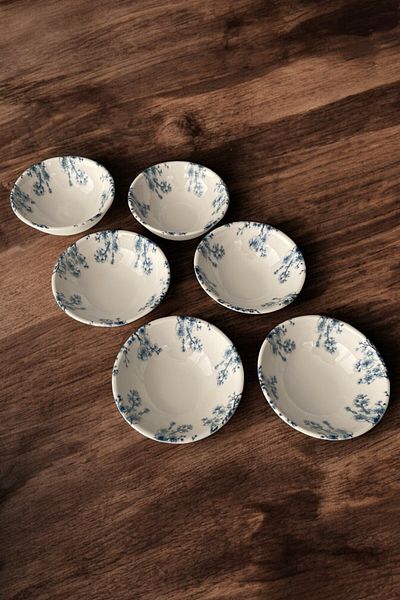Trendymutfak Serenat 10cm Porcelain Bowl 6 Pieces Breakfast Bowl