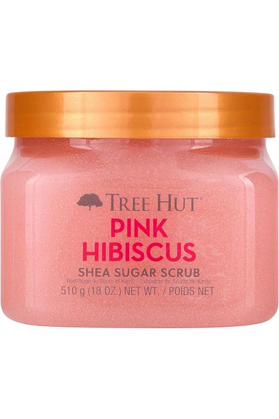 TreeHut Tree Hut Pink Hibiscus Shea Sugar Scrub - Ultra Hydrating and Exfoliating Scrub,18 oz