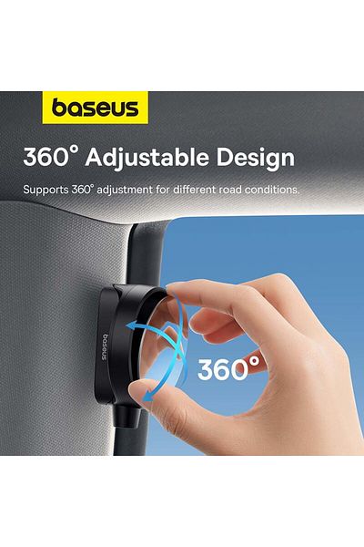 Baseus SafeRide Series Backseat Rearview Mirror - 1 Piece- Cluster Black