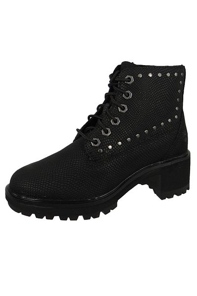 Timberland Damen Elegante Stiefelette Kori Park 6" CA2KY8 TB0A2KY8015 Schwarz Black Lizard Leder mit EVA & Mem