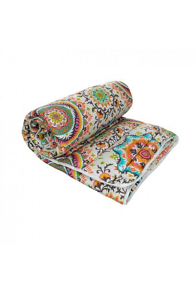 ALCAM Alcam Kantha quilted microfiber quilt, 180 x 200 cm, 250g/sqm