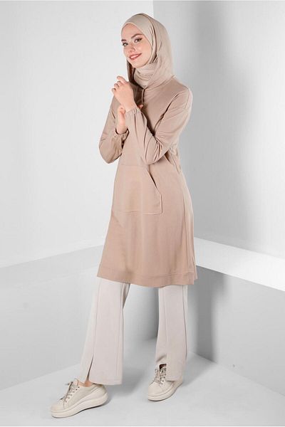 Alvina TUNIC WITH HOODED CUFFS RUBBER 43619