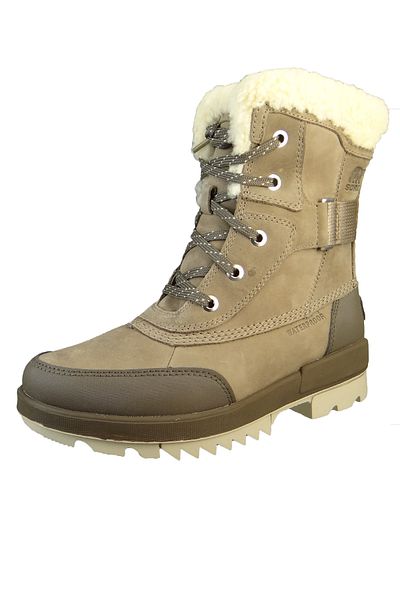 Sorel Damen Winterstiefel Stiefel Winterschuhe Torino II Parc Boot WP 1985791 Beige 264 Omega Taupe Leder