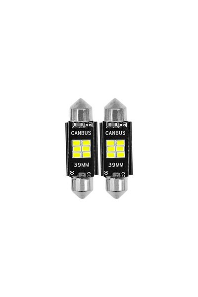 Generic مجموعة من 20 مصباح LED CANBUS للاستخدام في السيارات - لمبات 39 مم للاستخدام الداخلي ولوحة الترخيص