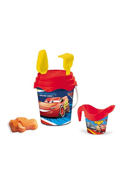 Mondo Mondo Cars Deluxe Bucket Set 17cm | Beach and Water Toys | Sand Bucket | Summer Toys