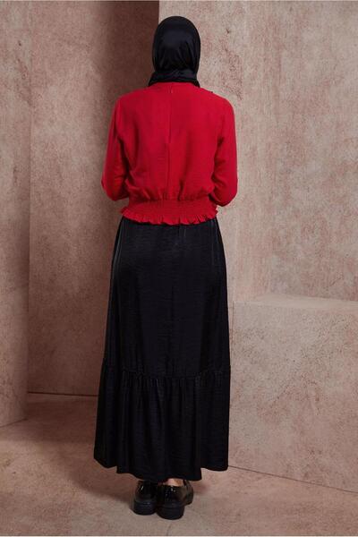 Alvina Ruffle Detailed Elastic Blouse - 44616