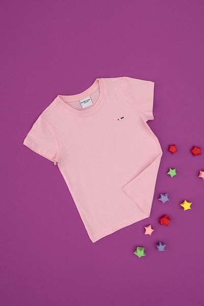 U.S. Polo Assn. Boy's Light Pink Basic Crew Neck T-Shirt 50306548 -Vr078