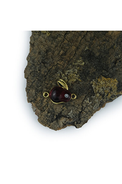 Prestij Boncuk Aparat za narukvicu u obliku crvene kruške sa zlatnim metalnim...