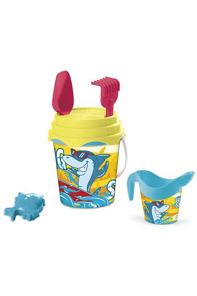 Mondo Surfing Shark Bio Bucket Set 17cm | Beach and Water Toys | Sand Bucket | Summer Toys