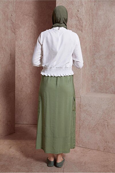 Alvina Ruffle Detailed Elastic Blouse - 44616