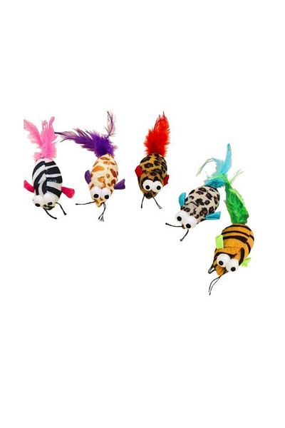 Glipet Big Eye Mouse Cat Toy - 6 Cm, 2 Pcs