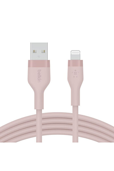 Belkin كابل شحن سريع USB-A مع موصل Lightning - 1 متر - وردي