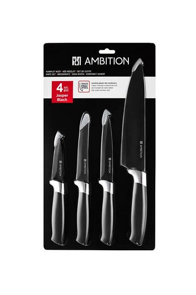Ambition Knife set, 4 pieces, Jasper Black