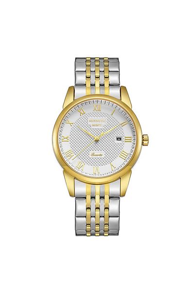Kenneth Scott Men Analog White Dial Watch - K23030-TBTW