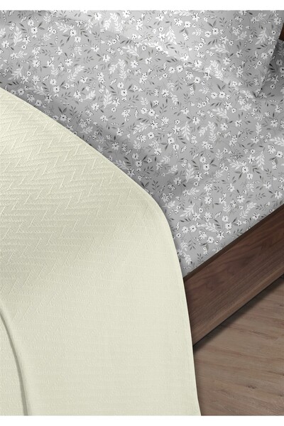 Evim 100% Cotton Doria Cream Double Pique Set 200 X 230 cm