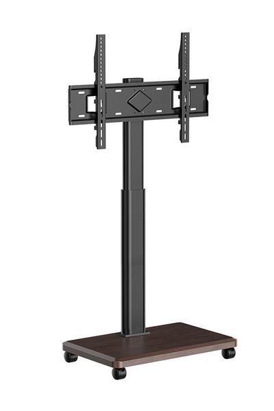 HILLPORT Mobile Floor TV Stand for 32 to 70 inch TVs with Wooden Storage Base