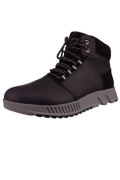 Sorel Herren Boots Stiefelette Winterschuhe Mac Hill Lite Mid WP 2048841 Schwarz 010 Black, Quarry Leder