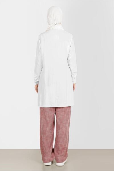 Alvina Linen Look Pants with Elastic Waist 70400