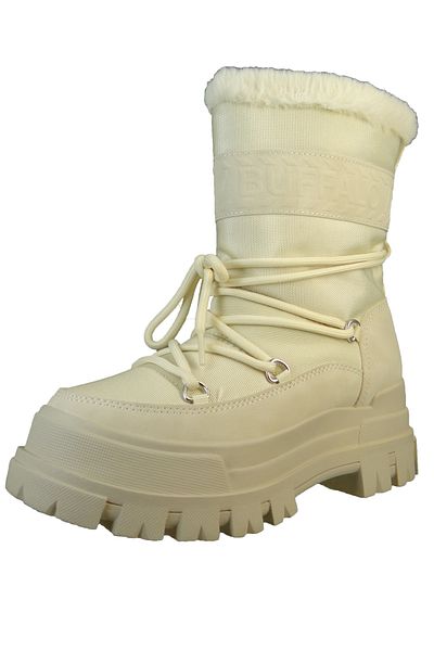 Buffalo Damen Stiefel Aspha Blizzard 2 Vegan 1622334 Beige Beige Textil/synthetik