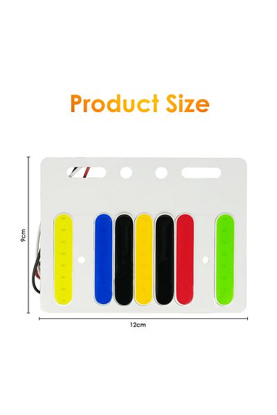 Generic شريط مؤشر ضوئي LED متعدد الألوان للمقطورات والشاحنات والحافلات والمركبات