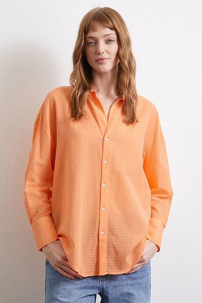 Never more Orange Basic Shirt
