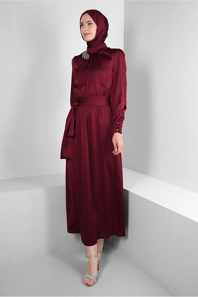 Alvina ROCHIE DE SATIN PENTRU BURT CU DETALII DE PIATRA 43510