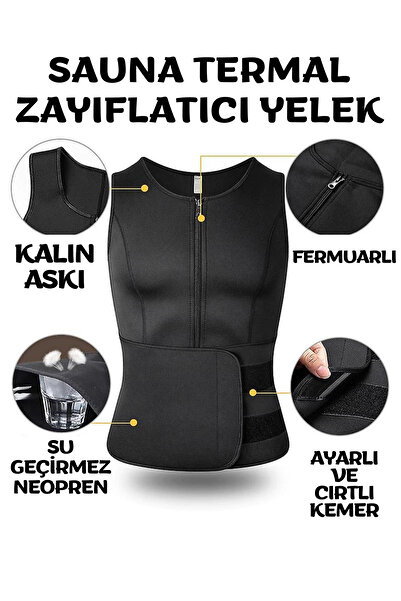 Pera fitol Thermal Sauna Vest Mr. Sauna Vest Biker Vest Sportsman Vest