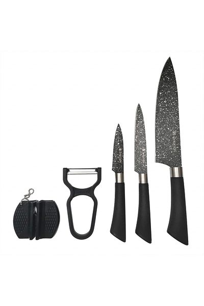 Ambition Knife set, 5 pieces, includes sharpener and peeler, Orion