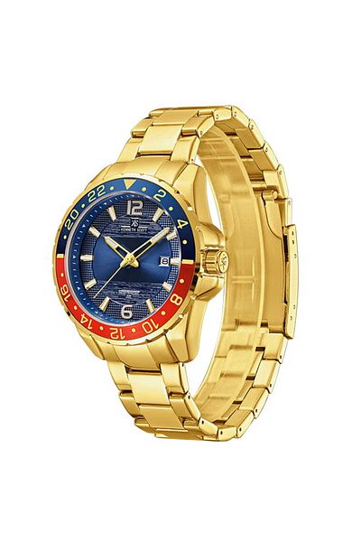 Kenneth Scott Men Analog Blue Dial Watch - K22041-GBGN