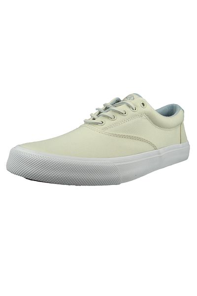 SPERRY Herren Segel-/Bootsschuhe Halbschuhe Striper II CVO Seacycled Ivory STS24180 Creme Ivory Leinen