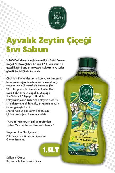 Eyüp Sabri Tuncer Ayvalık Olive Blossom X5 1.5L Liquid Soap Eyüp Sabri Tuncer and Rosie