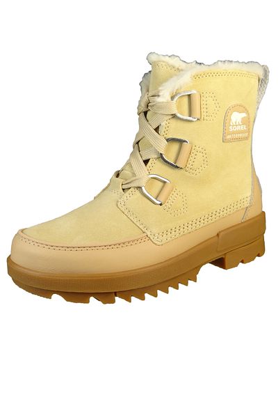 Sorel Damen Sportliche Stiefelette Winterschuhe Torino II WP 1886261 Creme 209 Ceramic Leder und Textil m