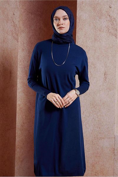 Alvina 44925 Model Long Knitwear Tunic