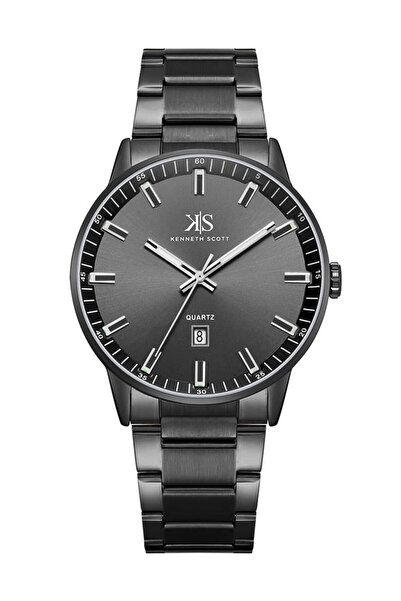 Kenneth Scott Men Analog Black Dial Watch - K22010-BBBB