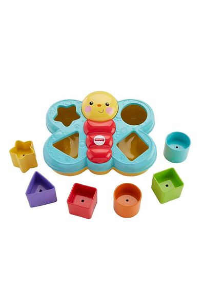FISHER PRICE Fisher-Price Butterfly Shape Sorter, Baby Toy Blocks