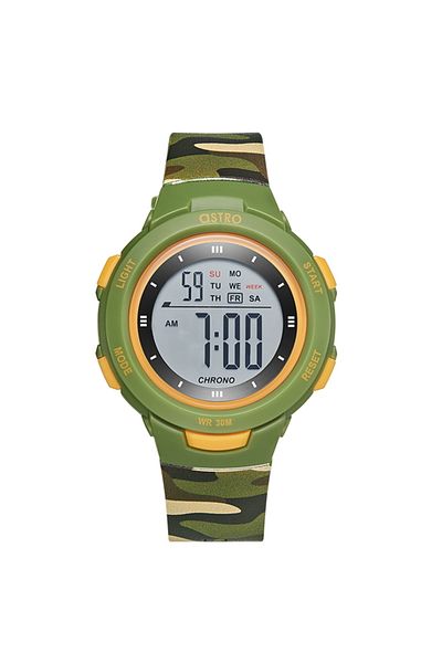 Astro Kids Digital Green Dial Watch - A23915-PPHH