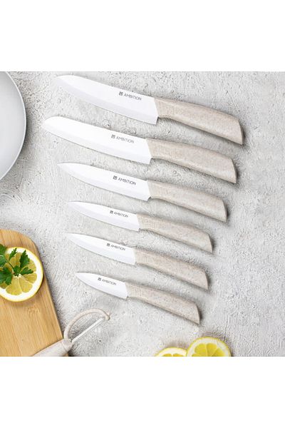 Ambition Knife set, 2 pieces, white, Skiv