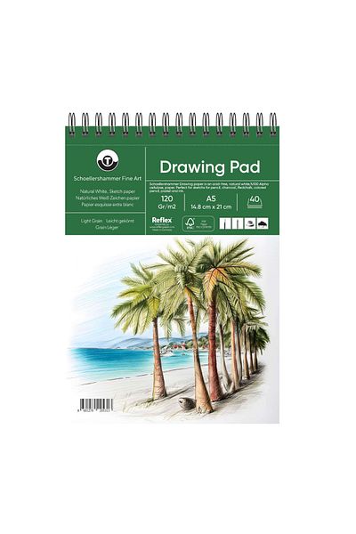 GLANCE Schoellershammer Drawing Pad Drawing Notebook 120 Gr A5 40 Sheets