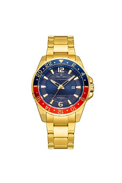 Kenneth Scott Men Analog Blue Dial Watch - K22041-GBGN