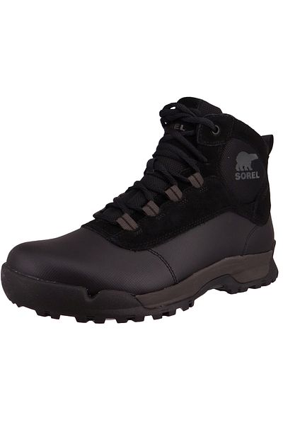 Sorel Herren Stiefeletten Stiefelette Winterschuhe Buxton Lite Lace WP 2047401 Schwarz 010 Black Black Le