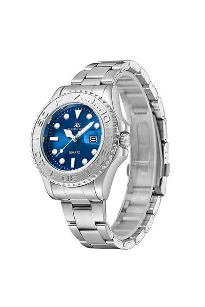Kenneth Scott Men Analog Blue Dial Watch - K23022-SBSL