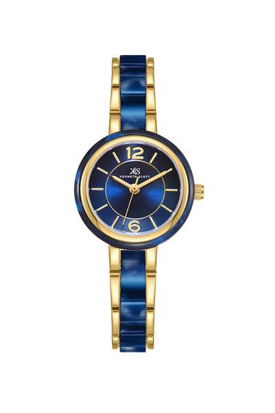 Kenneth Scott Kenneth Scott Women Analog Blue Dial Watch - K24501-GCNN