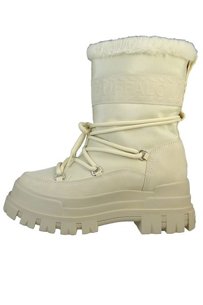 Buffalo Damen Stiefel Aspha Blizzard 2 Vegan 1622334 Beige Beige Textil/synthetik