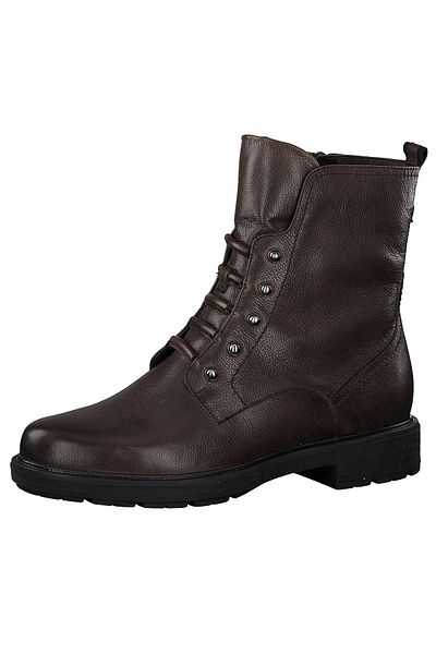 Tamaris Damen Elegante Stiefelette Winterschuhe 1-26469-25 Braun 361 CAFE Leder mit Moulded Insole & TOUCH