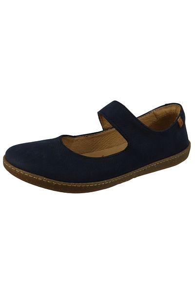 El Naturalista Damen Klassische Ballerina Coral N5301 Blau Ocean Leder