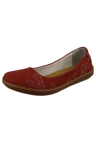 El Naturalista Seaweed Coral Vegane 5600T Damen Ballerina Leinen Orange Carrot