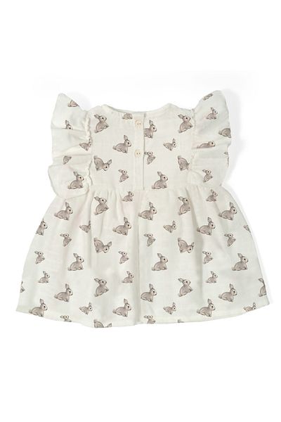 DEUX LAPINS 100% Cotton Muslin Ruffle Summer Dress - Iconique Lapin