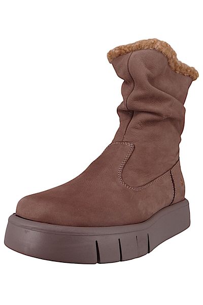 ART Damen Elegante Stiefel Malaga gefüttert 1347 Grau Taupe Leder