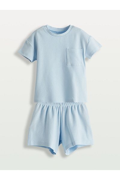 LC Waikiki Cotton Baby Boy Shorts Pajama Set
